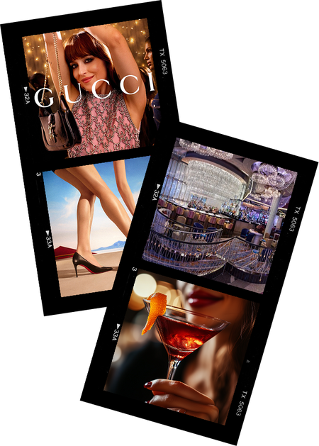 photo reel of people drinking the Cosno non-alcoholic cocktail